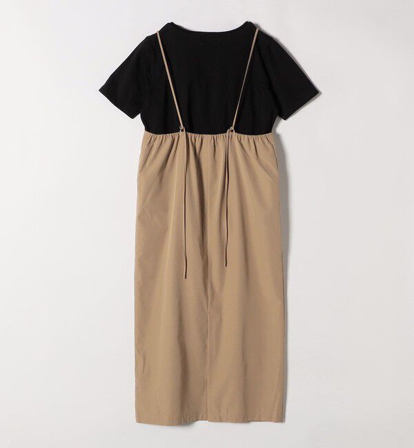 SHIPS any「SHIPS any:〈洗濯機可能〉Iライン キャミ ワンピース &times; ベーシック TEE セット」|ジャンパースカート|