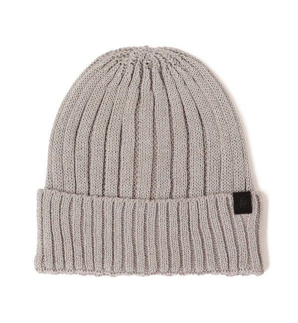 SHIPS any「SHIPS any:〈手洗い可能〉リネン/コットン ワンポイント ピスネーム ワッチキャップ◇」|ニット帽|グレー