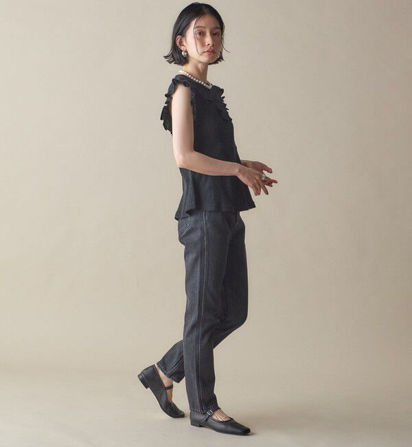 SHIPS for women「NINE CASE:〈手洗い可能〉フリル ノースリーブ トップス」|その他|