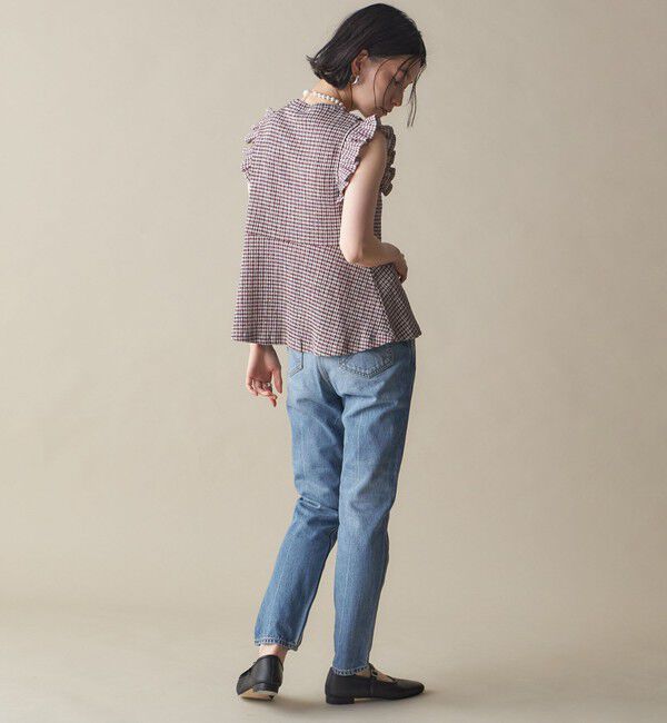 SHIPS for women「NINE CASE:〈手洗い可能〉フリル ノースリーブ トップス」|その他|