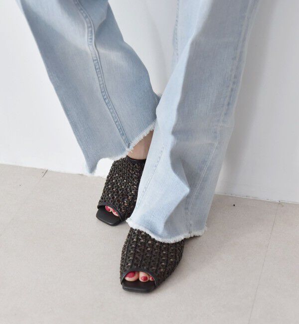 quaranciel「《一部追加予約》quaranciel: メッシュ フラット サンダル」|サンダル|