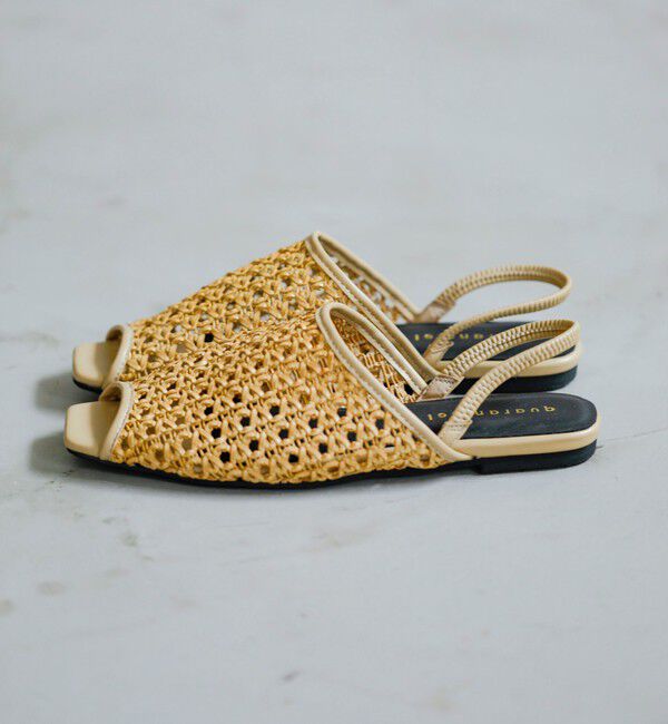 quaranciel「《一部追加予約》quaranciel: メッシュ フラット サンダル」|サンダル|