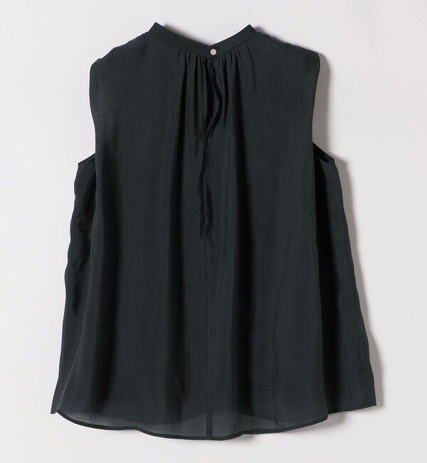 quaranciel「quaranciel:〈洗濯機可能〉シアー ハイネック ノースリーブ ギャザー ブラウス」|シャツ・ブラウス|