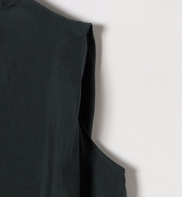 quaranciel「quaranciel:〈洗濯機可能〉シアー ハイネック ノースリーブ ギャザー ブラウス」|シャツ・ブラウス|