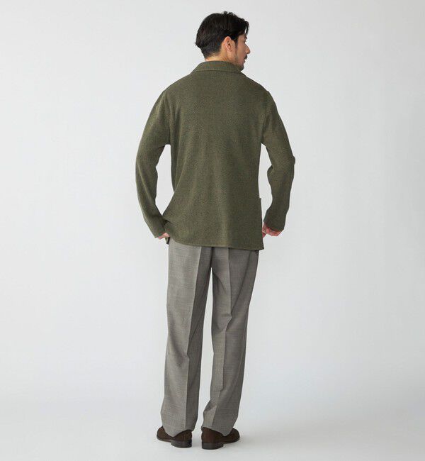 SHIPS「【SHIPS別注】FLY3: コットン/リネン ヘリンボーン ニット ブレザー」|テーラードジャケット|