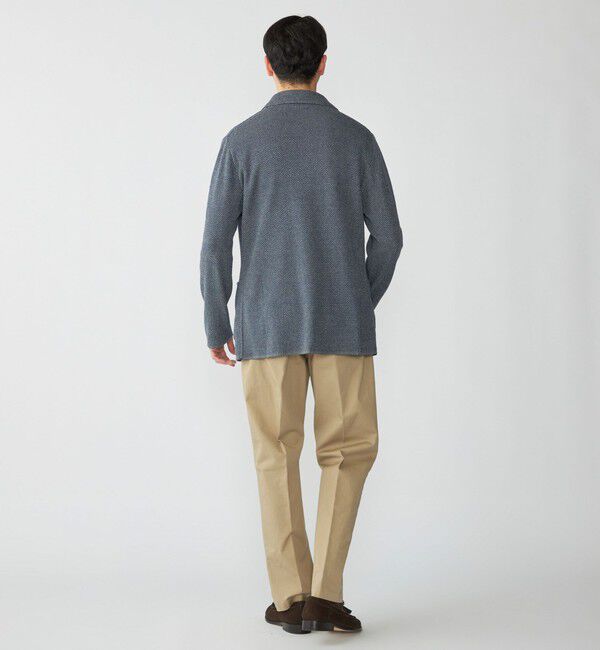 SHIPS「【SHIPS別注】FLY3: コットン/リネン ヘリンボーン ニット ブレザー」|テーラードジャケット|