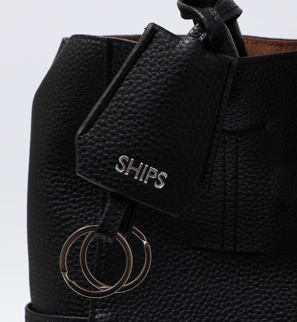 SHIPS「【WEB限定】SHIPS: 合成皮革 ヴァーティカル ビズ トート バッグ (クラッチバッグ付き)」|トートバッグ|