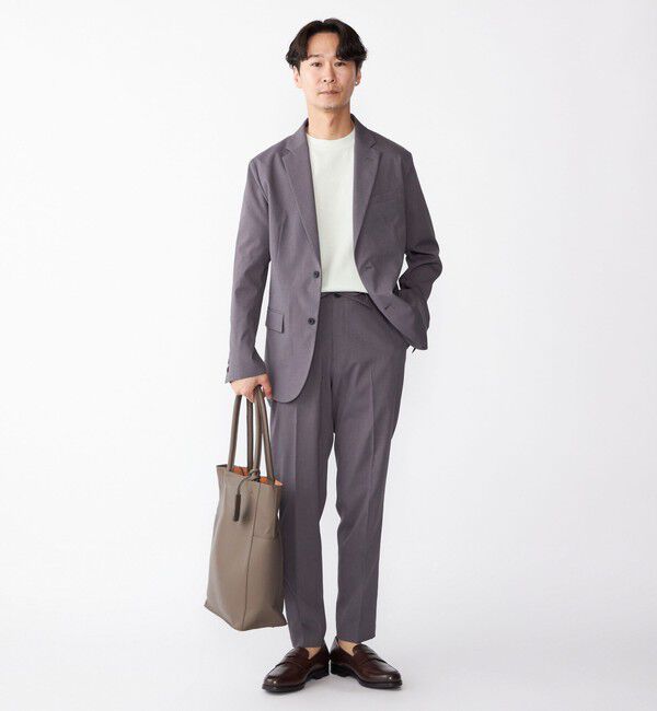 SHIPS「【WEB限定】SHIPS: 合成皮革 ヴァーティカル ビズ トート バッグ (クラッチバッグ付き)」|トートバッグ|