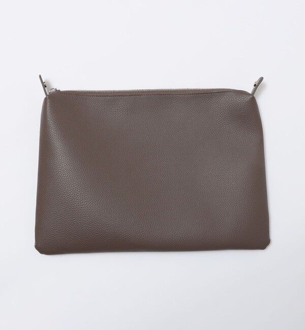 SHIPS「【WEB限定】SHIPS: 合成皮革 ヴァーティカル ビズ トート バッグ (クラッチバッグ付き)」|トートバッグ|