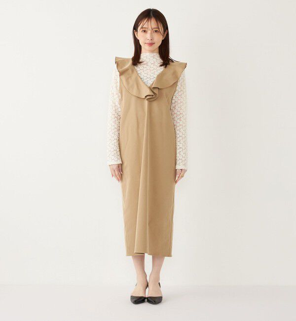 SHIPS Colors 「SHIPS Colors:〈手洗い可能〉ラッフル ジャンパースカート」|ジャンパースカート|