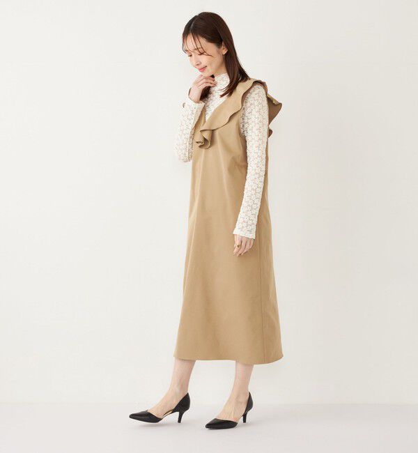 SHIPS Colors 「SHIPS Colors:〈手洗い可能〉ラッフル ジャンパースカート」|ジャンパースカート|