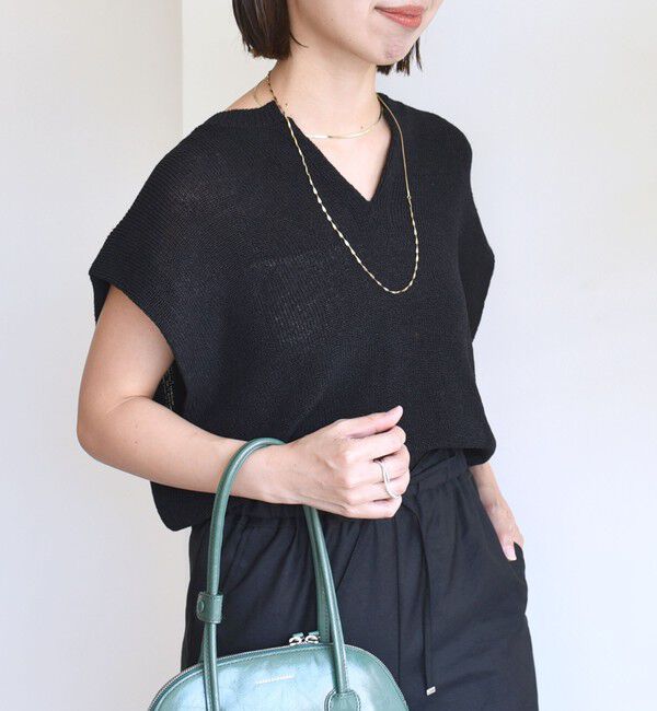 SHIPS for women「〈手洗い可能〉ポリエステル 麻 スキッパー プルオーバー」|プルオーバー|