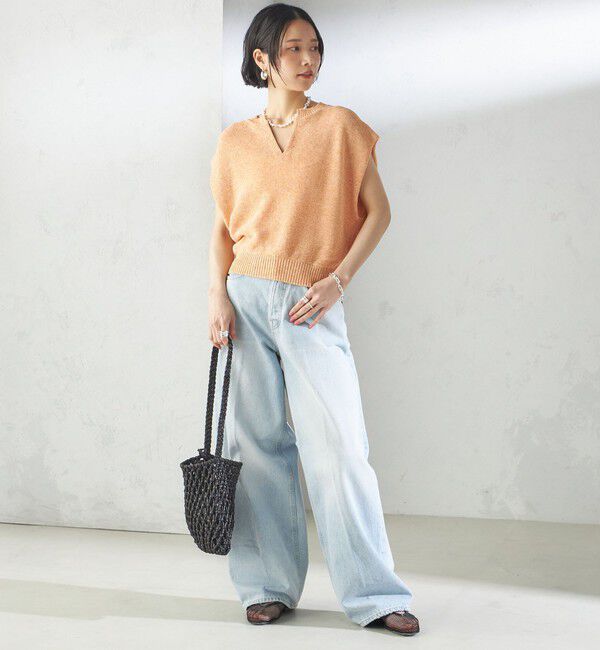 SHIPS for women「〈手洗い可能〉ポリエステル 麻 スキッパー プルオーバー」|プルオーバー|