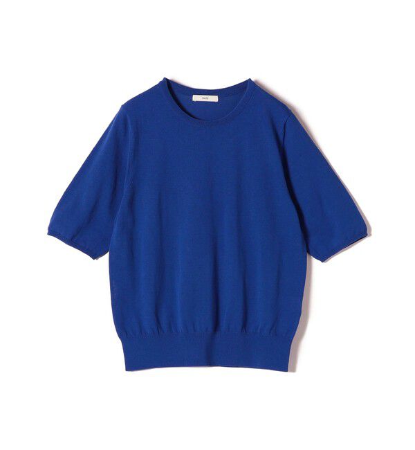 SHIPS for women「〈接触冷感 / 手洗い可能〉アイスコットン ショート スリーブ プルオーバー」|ニット・セーター|