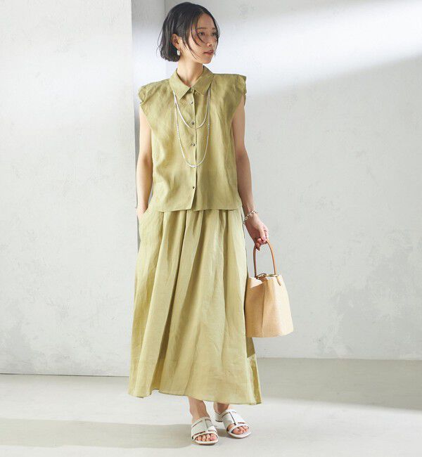 SHIPS for women「〈手洗い可能〉ラミー 4 ウエスト シャーリング スカート」|スカート|