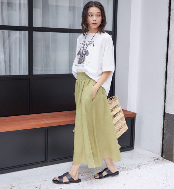 SHIPS for women「〈手洗い可能〉ラミー 4 ウエスト シャーリング スカート」|スカート|