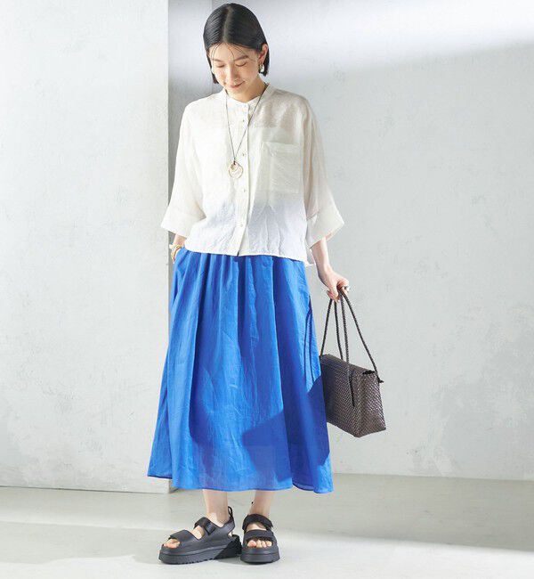 SHIPS for women「〈手洗い可能〉ラミー 4 ウエスト シャーリング スカート」|スカート|