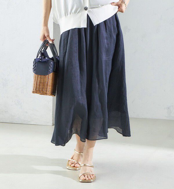 SHIPS for women「〈手洗い可能〉ラミー 4 ウエスト シャーリング スカート」|スカート|