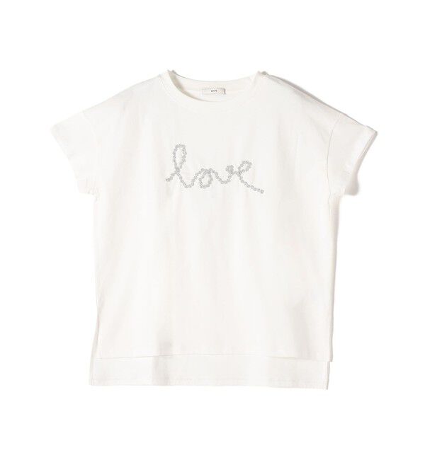 SHIPS for women「【WEB限定】ファンシー コード 刺繍 ロゴ TEE」|Tシャツ・カットソー|