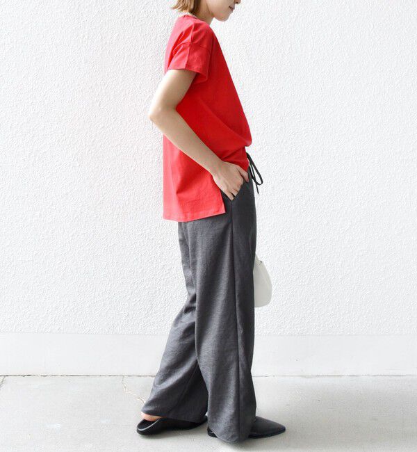 SHIPS for women「【WEB限定】ファンシー コード 刺繍 ロゴ TEE」|Tシャツ・カットソー|