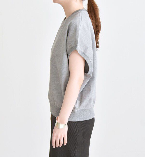 quaranciel「quaranciel:〈洗濯機可能〉ライト ポンチ コンパクト フレンチスリーブ TEE」|Tシャツ・カットソー|