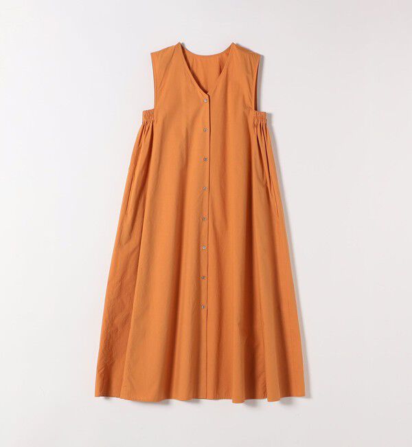 SHIPS any「SHIPS any:〈洗濯機可能〉ポプリン Vネック Aライン ノースリーブ ワンピース」|ワンピース|