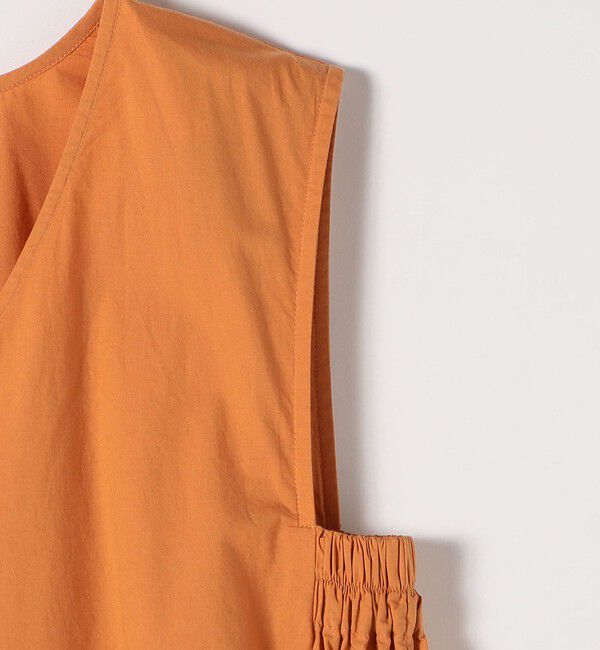 SHIPS any「SHIPS any:〈洗濯機可能〉ポプリン Vネック Aライン ノースリーブ ワンピース」|ワンピース|