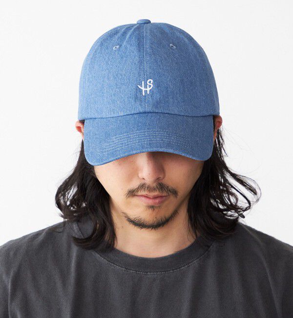 SHIPS「【WEB限定】SHIPS: ワンポイント ロゴ エンブロイダリー オーバーフィット デニム キャップ」|キャップ・キャスケット|