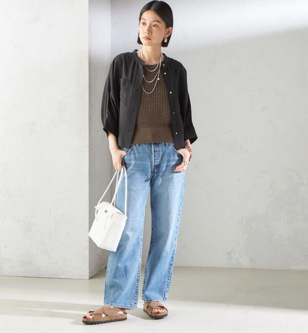 SHIPS for women「【SHIPS別注】Diminutivo:フタ付き メルカドバッグ」|かごバッグ|