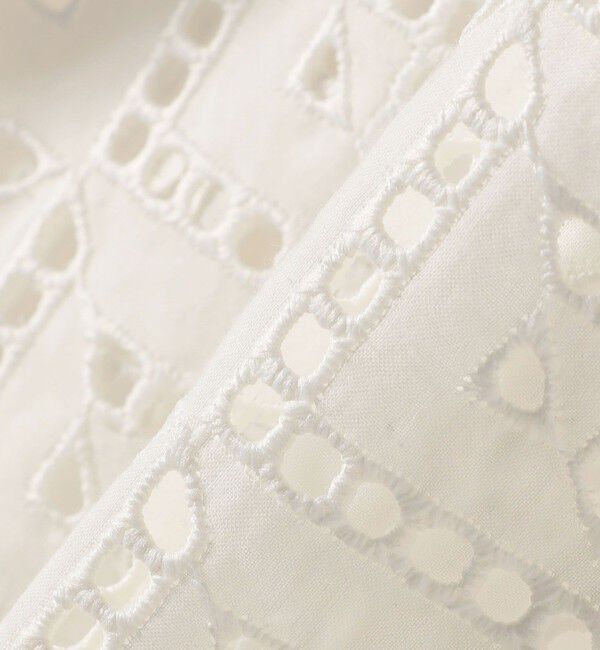 SHIPS for women「〈手洗い可能〉Broche スクエア レース 2WAY ブラウス」|シャツ・ブラウス|