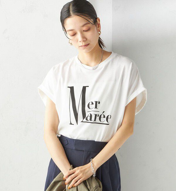 SHIPS for women「〈洗濯機可能〉プラチナ ヴェール TEE」|Tシャツ・カットソー|