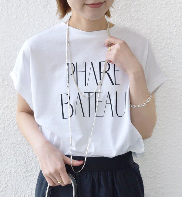 SHIPS for women「〈洗濯機可能〉プラチナ ヴェール TEE」|Tシャツ・カットソー|アイボリー