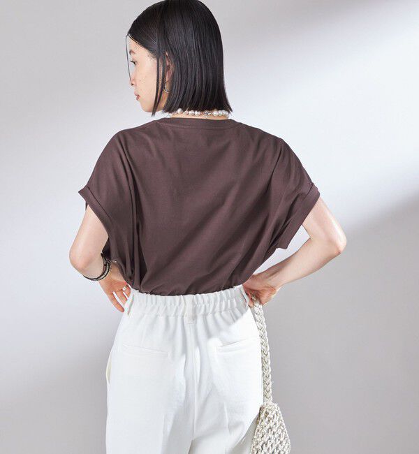 SHIPS for women「〈洗濯機可能〉プラチナ ヴェール TEE」|Tシャツ・カットソー|