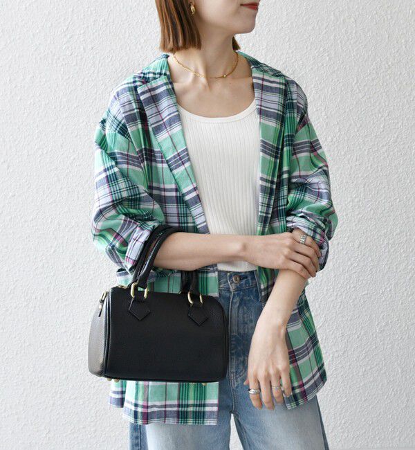 SHIPS any「SHIPS any:〈洗濯機可能〉マドラス チェック テーラード シャツ ジャケット」|テーラードジャケット|