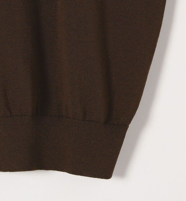 quaranciel「quaranciel:〈接触冷感/手洗い可能〉フレンチスリーブ ベーシック シアー ニット プルオーバー」|ニット・セーター|