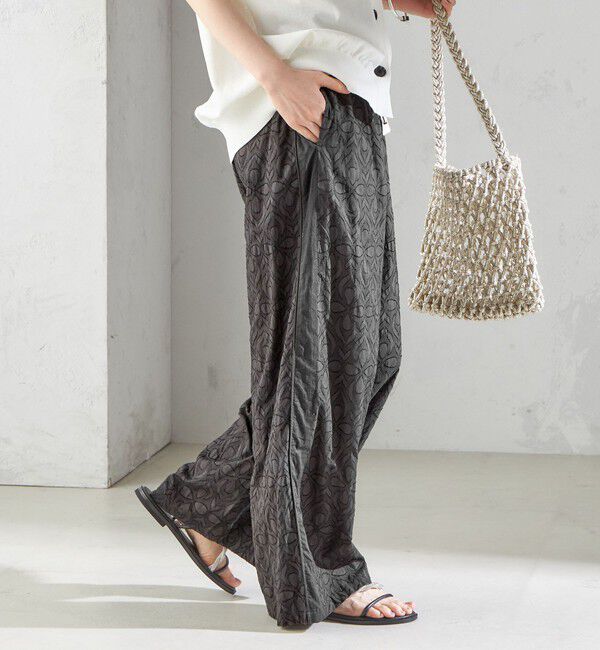 SHIPS for women「〈手洗い可能〉コットン ドビー ウエスト ゴム ギャザー パンツ」|その他|