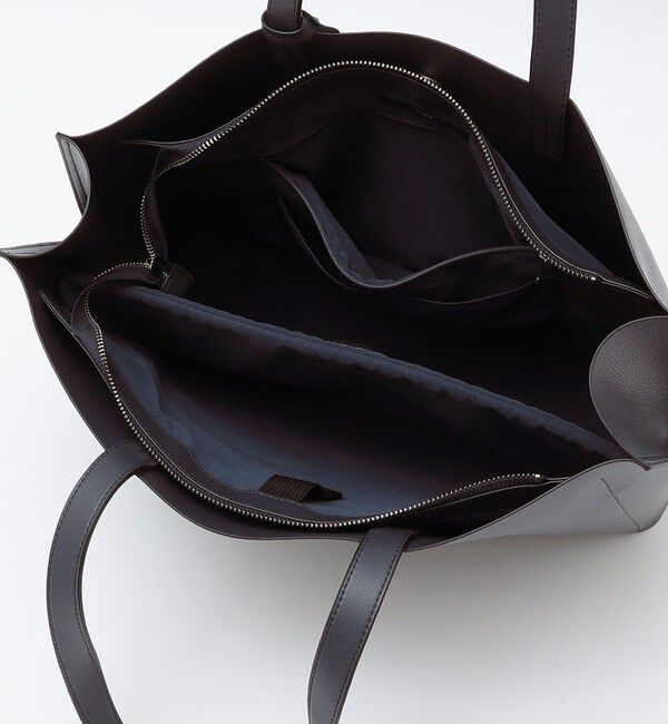 SHIPS「【WEB限定】SHIPS: ライトウェイト 合成皮革 ビズ ホリゾンタル ジップ ブリーフ バッグ」|トートバッグ|