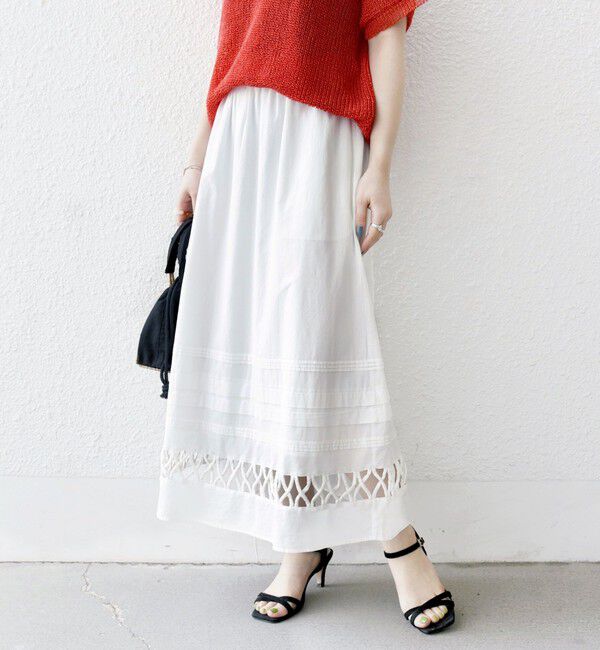 SHIPS any「SHIPS any:〈手洗い可能〉ロープ デザイン ギャザー フレア スカート」|スカート|