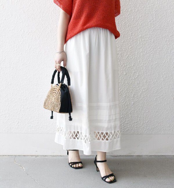 SHIPS any「SHIPS any:〈手洗い可能〉ロープ デザイン ギャザー フレア スカート」|スカート|