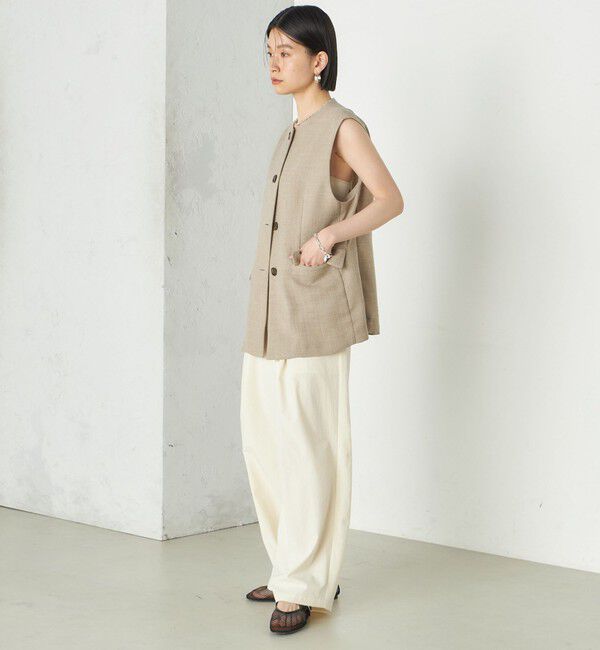 SHIPS for women「Wai＋:〈手洗い可能〉2タック スラックス」|スラックス|