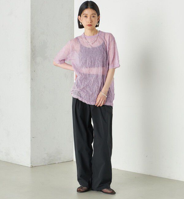 SHIPS for women「Wai＋:〈手洗い可能〉2タック スラックス」|スラックス|