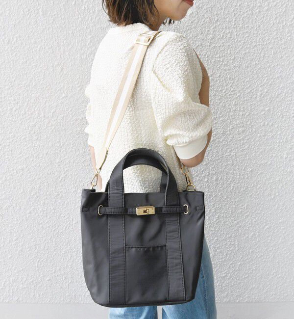 SHIPS for women「《一部追加予約》【WEB限定】パーテーション ライン テープ バッグ」|ショルダー・メッセンジャー|