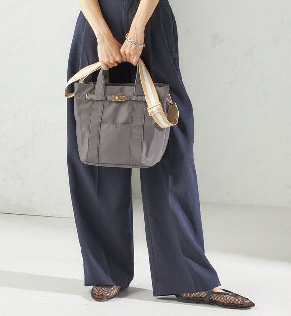 SHIPS for women「《一部追加予約》【WEB限定】パーテーション ライン テープ バッグ」|ショルダー・メッセンジャー|