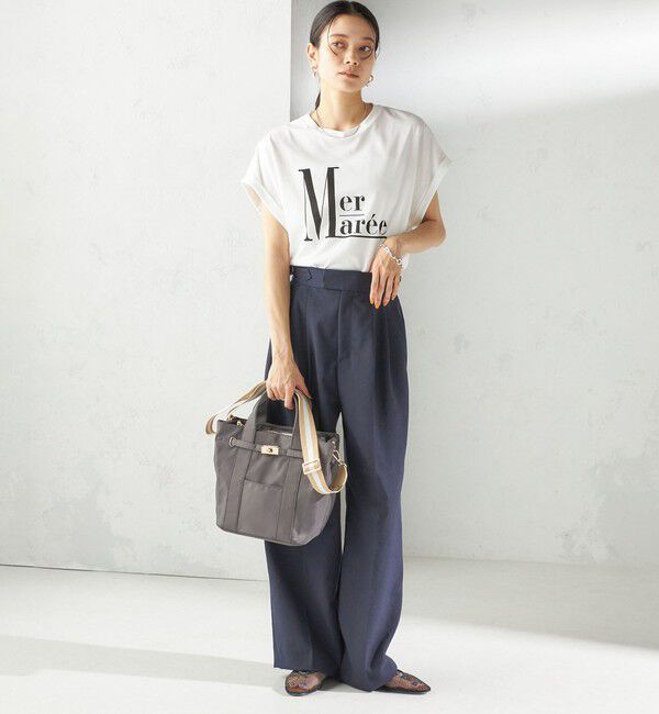 SHIPS for women「《一部追加予約》【WEB限定】パーテーション ライン テープ バッグ」|ショルダー・メッセンジャー|