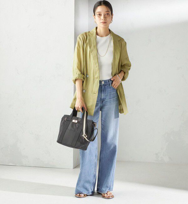 SHIPS for women「《一部追加予約》【WEB限定】パーテーション ライン テープ バッグ」|ショルダー・メッセンジャー|