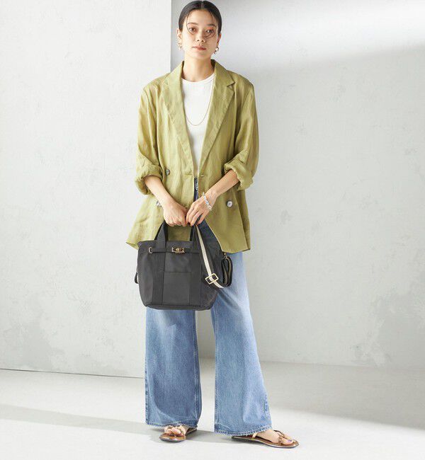 SHIPS for women「《一部追加予約》【WEB限定】パーテーション ライン テープ バッグ」|ショルダー・メッセンジャー|