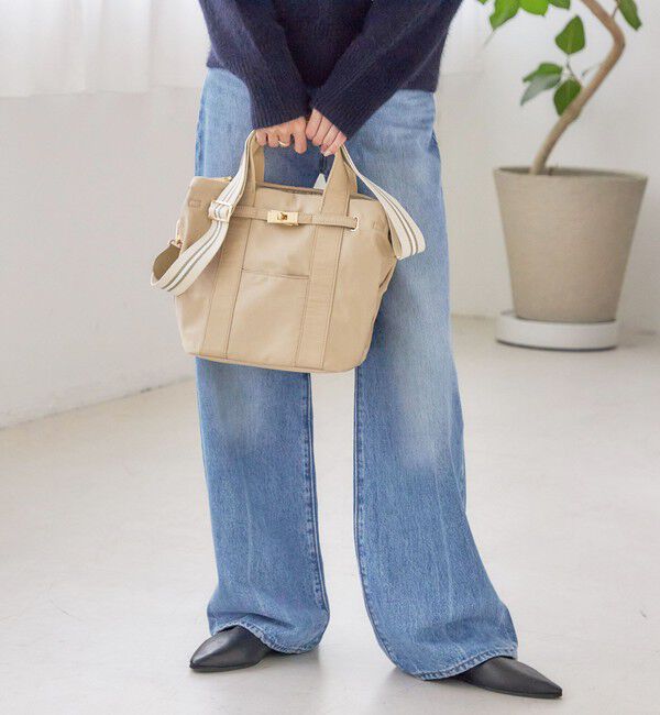 SHIPS for women「《一部追加予約》【WEB限定】パーテーション ライン テープ バッグ」|ショルダー・メッセンジャー|