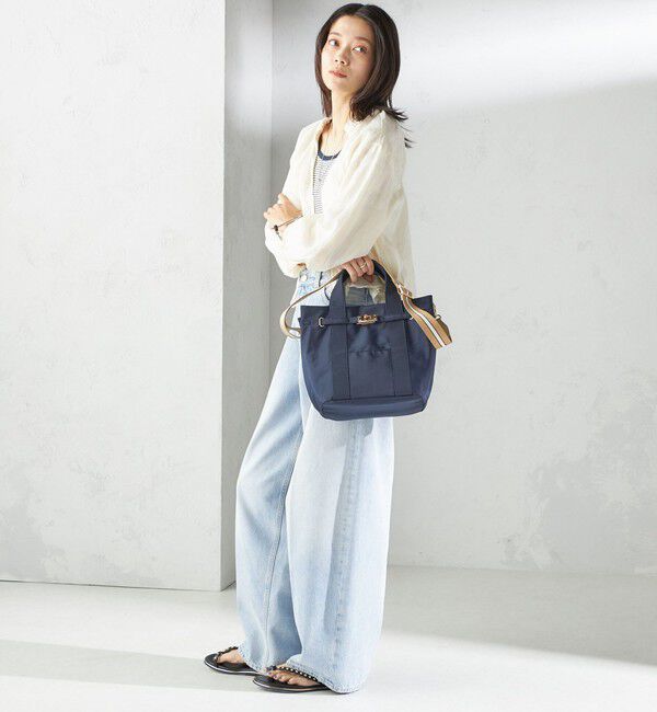 SHIPS for women「《一部追加予約》【WEB限定】パーテーション ライン テープ バッグ」|ショルダー・メッセンジャー|