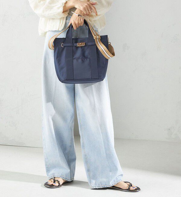 SHIPS for women「《一部追加予約》【WEB限定】パーテーション ライン テープ バッグ」|ショルダー・メッセンジャー|