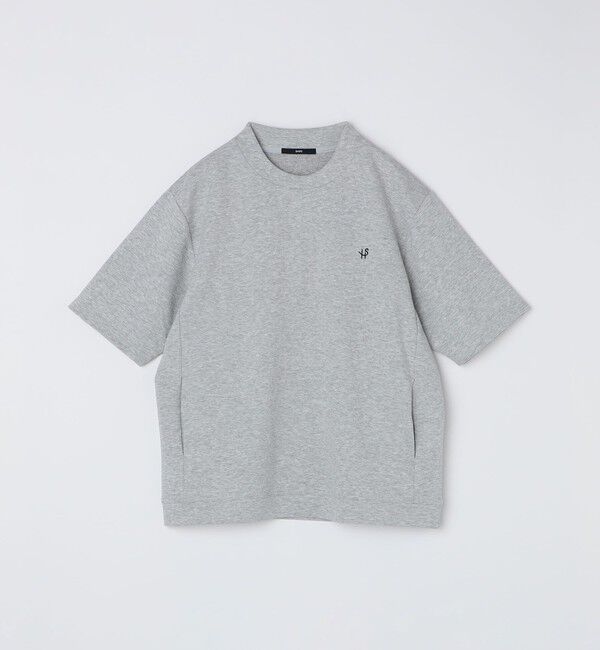 SHIPS「【WEB限定】SHIPS: テレワーク ビズ ワンポイントロゴ ポンチ Tシャツ」|Tシャツ・カットソー|